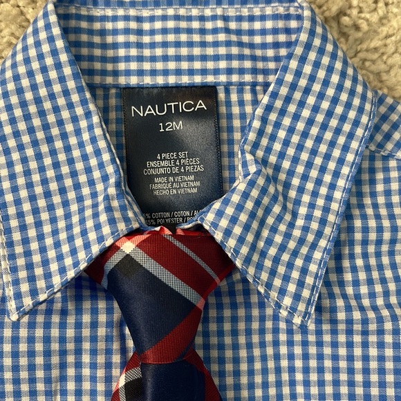Nautica Baby Boys 4-Pc. Jacket, Shirt, Pants & Necktie Set - Picture 8 of 8